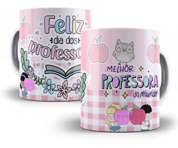 10 Artes Caneca Dia Dos Professores 2022 Editável Corel Draw