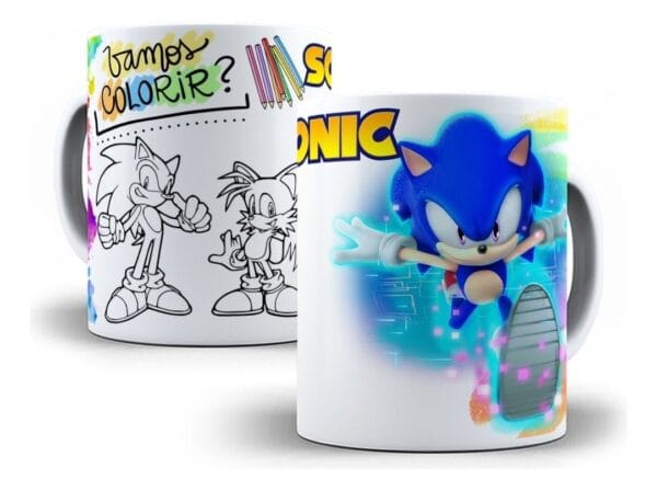 10 Estampas Caneca Infantil Personagens P Colorir Corel Draw