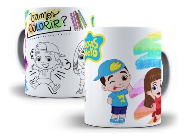 10 Estampas Caneca Infantil Personagens P Colorir Corel Draw