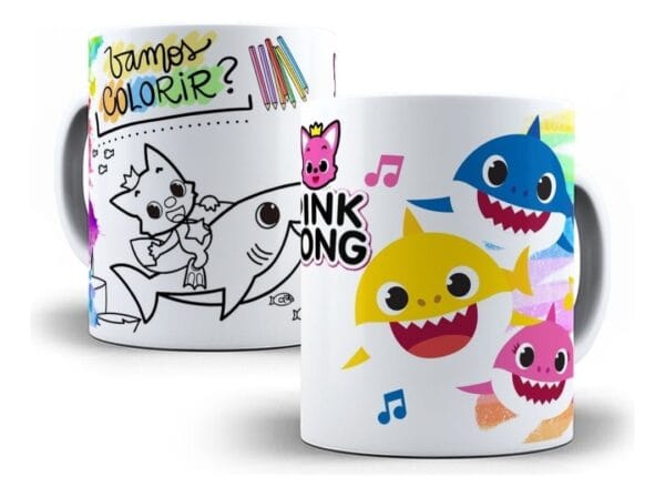 10 Estampas Caneca Infantil Personagens P Colorir Corel Draw