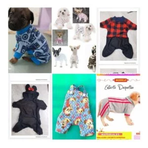 100 Moldes Roupas Pet Jaqueta Gravata Cama Calcinha Roupão