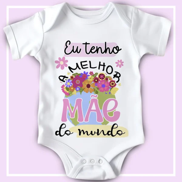 12 Designs Criativos para Bodies de Bebê no Dia das Mães