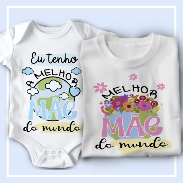 12 Designs Criativos para Bodies de Bebê no Dia das Mães