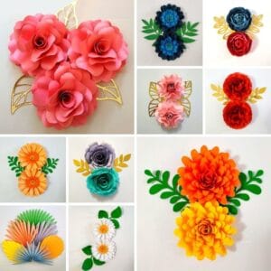 12 Moldes De Flores Papelaria Tesourete Silhouette Arquivos