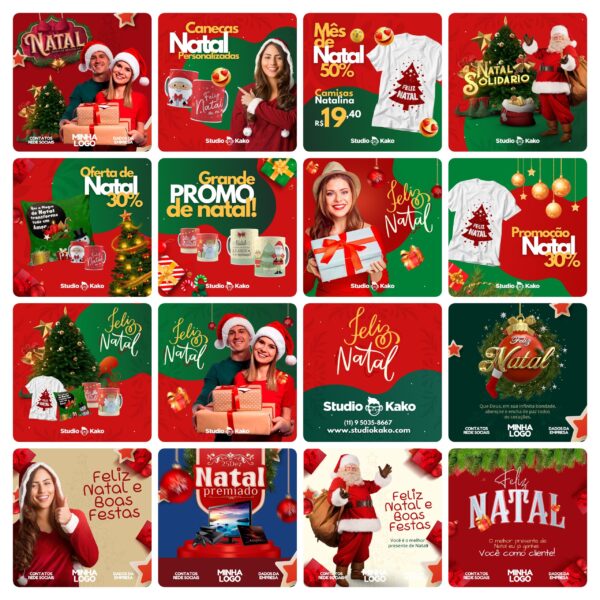 150 Artes Canva Natal Templates Modelos Canva Editaveis 13