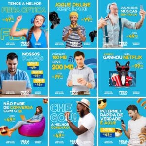 18 Artes Canva Provedor De Internet Template Canva Bonus 2