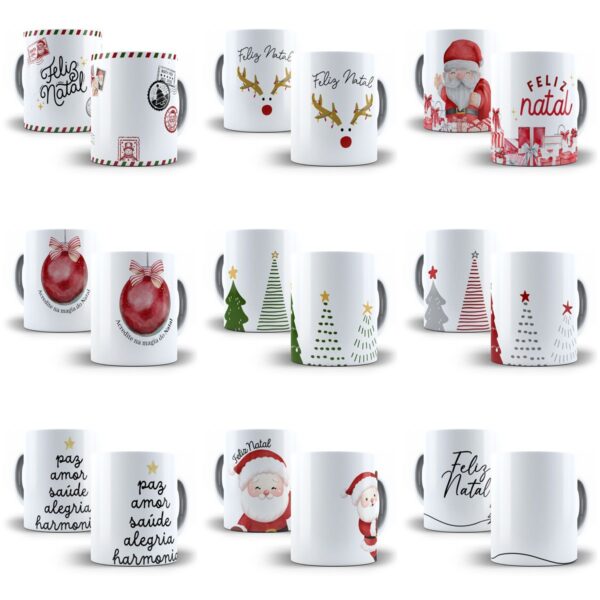 20 Estampas Caneca Natalina Minimalista Para Estampar 10
