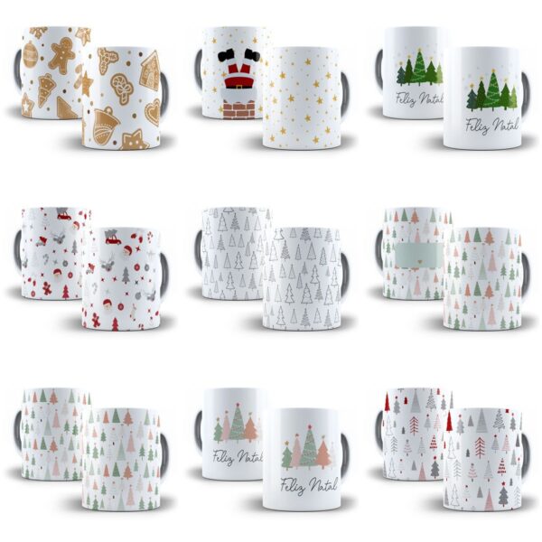 20 Estampas Caneca Natalina Minimalista Para Estampar 9