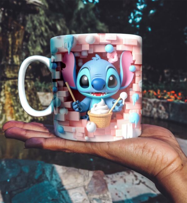 24 Artes Canecas Stitch - Png - Imagem 3