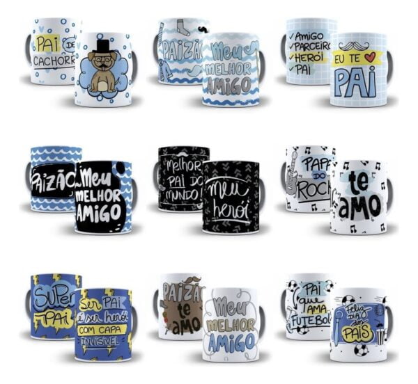 249 Designs Sublimação Dia Dos Pais Em Corel Caneca Camisa