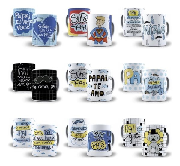 249 Designs Sublimação Dia Dos Pais Em Corel Caneca Camisa
