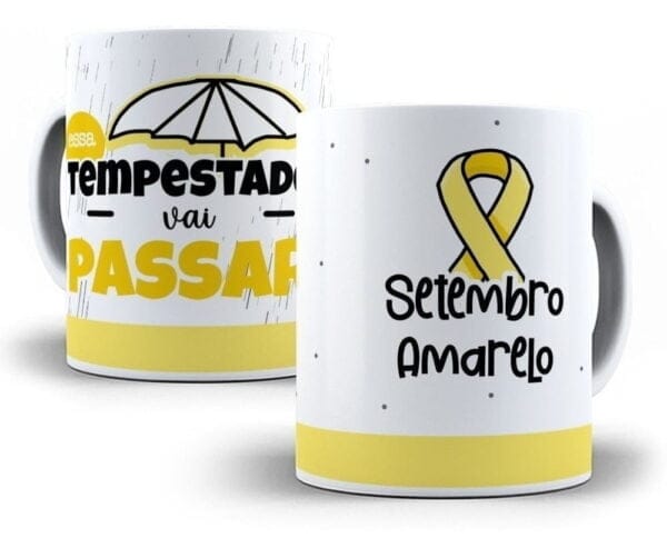 25 Estampa Caneca Camiseta Flork Setembro Amarelo Sublimação