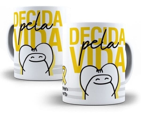 25 Estampa Caneca Camiseta Flork Setembro Amarelo Sublimação