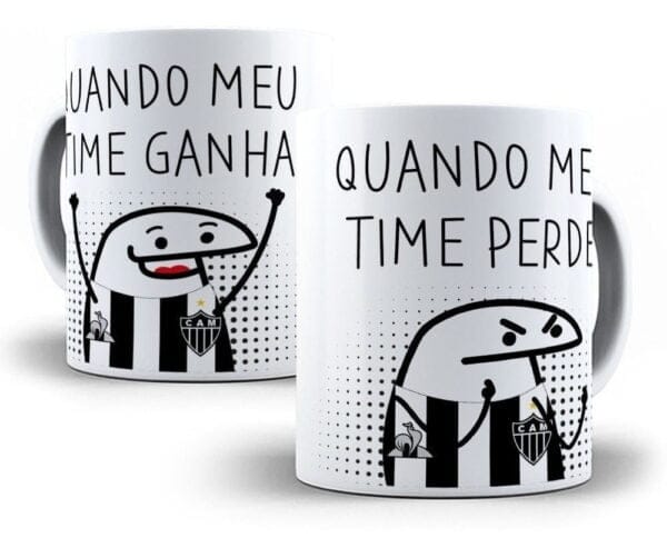 26 Artes Caneca Flork Bento Torcedor Futebol Sublimação