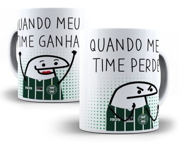 26 Artes Caneca Flork Bento Torcedor Futebol Sublimação