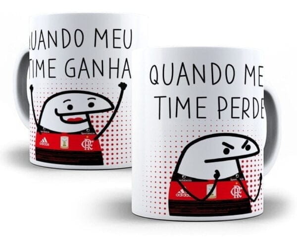 26 Artes Caneca Flork Bento Torcedor Futebol Sublimação