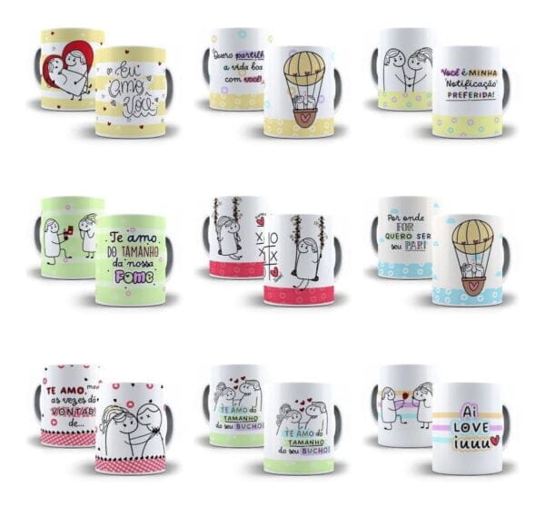 26 Artes Caneca Flork Dia Dos Namorados Arquivos Png