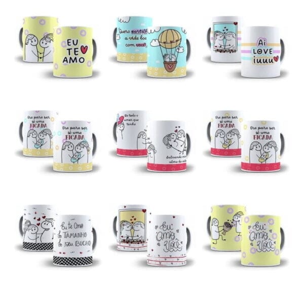 26 Artes Caneca Flork Dia Dos Namorados Arquivos Png