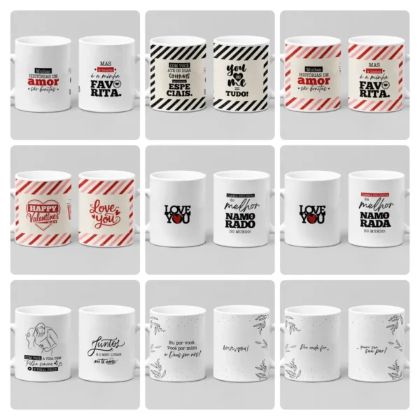 32 Artes Criativas para Caneca - Amor e Dia dos Namorados