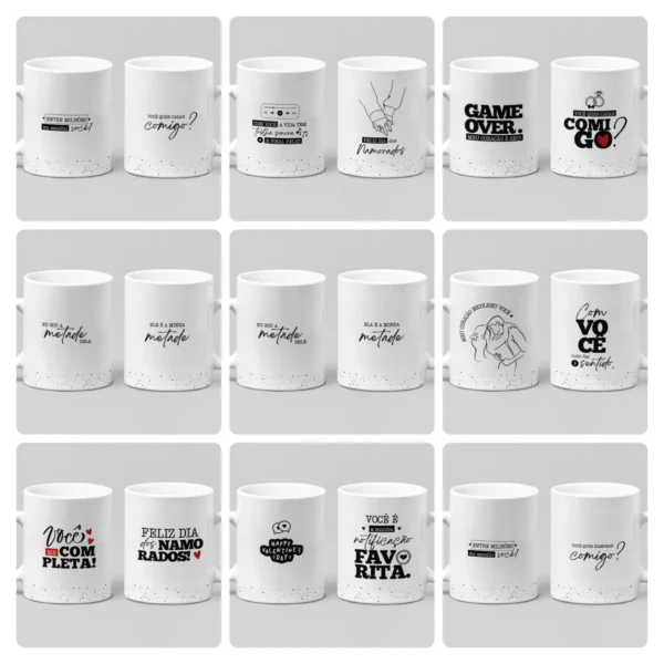 32 Artes Criativas para Caneca - Amor e Dia dos Namorados