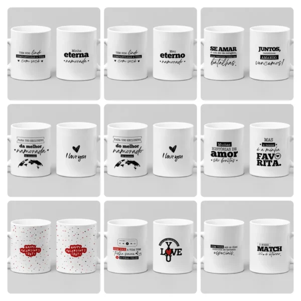 32 Artes Criativas para Caneca - Amor e Dia dos Namorados