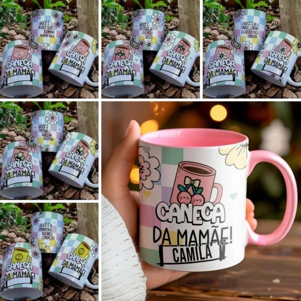 Artes para Canecas Mamães Personalizadas