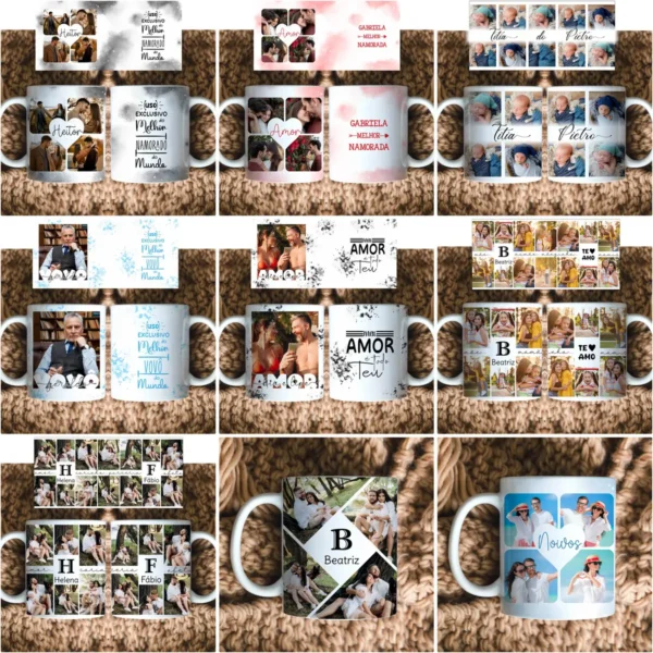 Kit de Artes para Caneca: Crie Memórias com suas Fotos