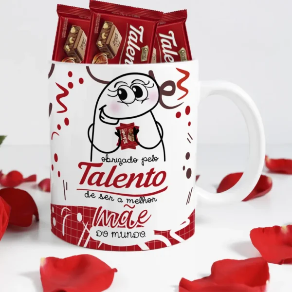 Pack Arte Dia das Mães - Caneca Tema Chocolate by Flork
