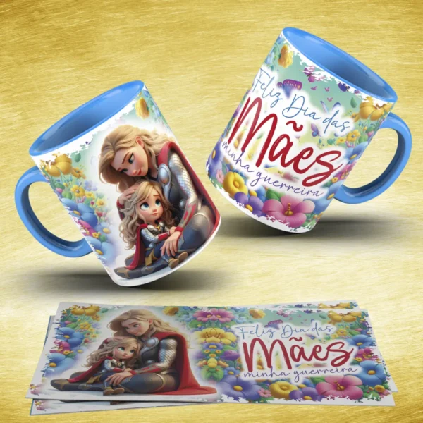 Pacote de Artes para Caneca: Especial Dia das Mães Heróinas - Imagem 9