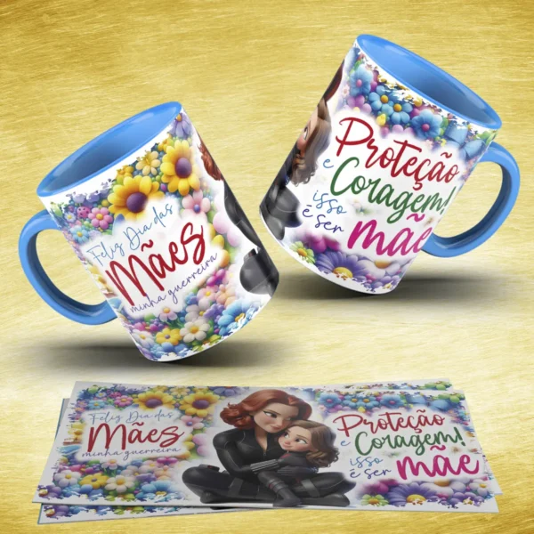 Pacote de Artes para Caneca: Especial Dia das Mães Heróinas - Imagem 8
