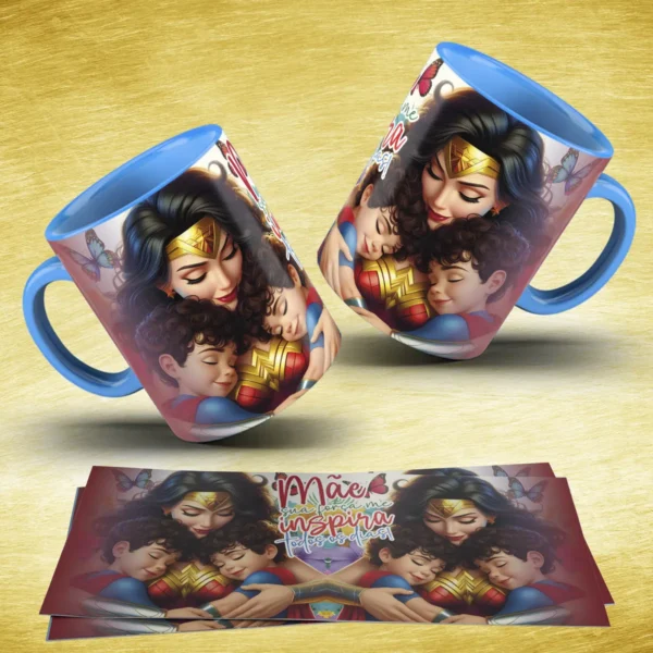 Pacote de Artes para Caneca: Especial Dia das Mães Heróinas - Imagem 7