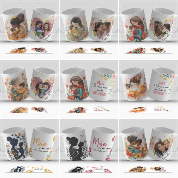 Artes Digitais para Caneca: Presenteie no Dia das Mães com Criatividade