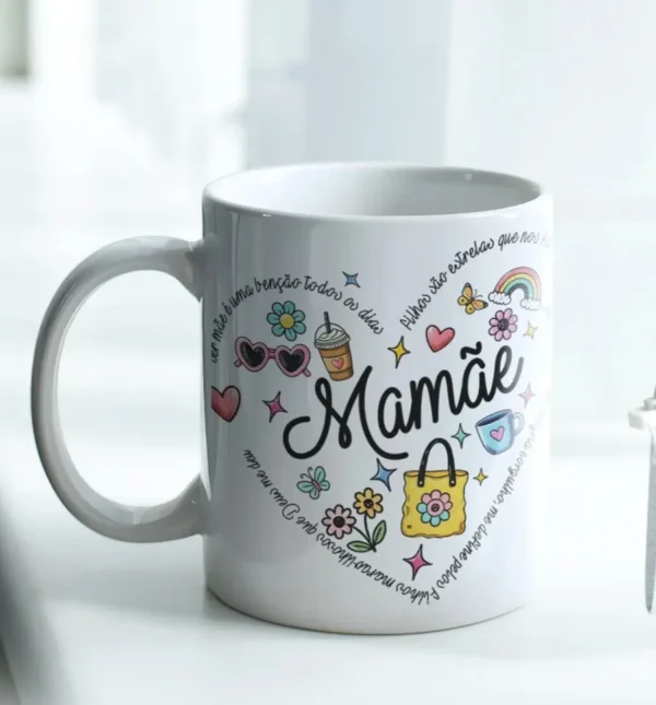 Pacote JPG: 10 Artes para Canecas de Mães Minimalistas - Imagem 7