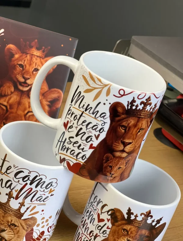 Pacote Dia das Mães - Artes para Caneca Mãe Leoa - Imagem 2