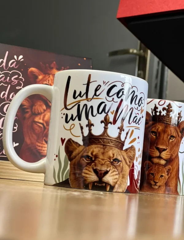 Pacote Dia das Mães - Artes para Caneca Mãe Leoa - Imagem 7