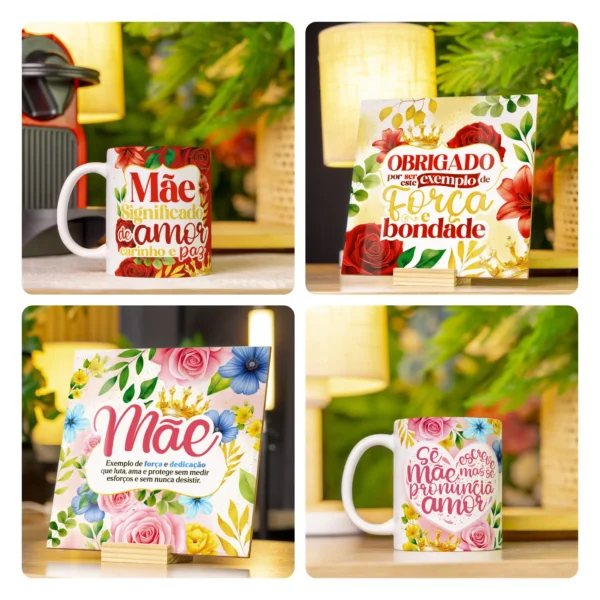 Especial Dia das Mães: Pacote com 50 Artes Digitais para Caneca - Imagem 2