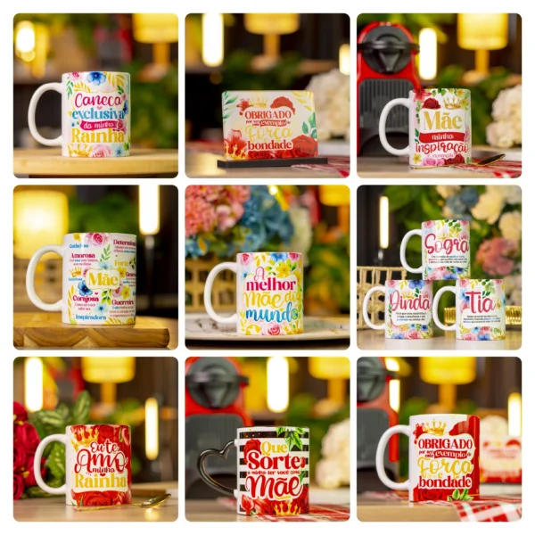 Especial Dia das Mães: Pacote com 50 Artes Digitais para Caneca - Imagem 3