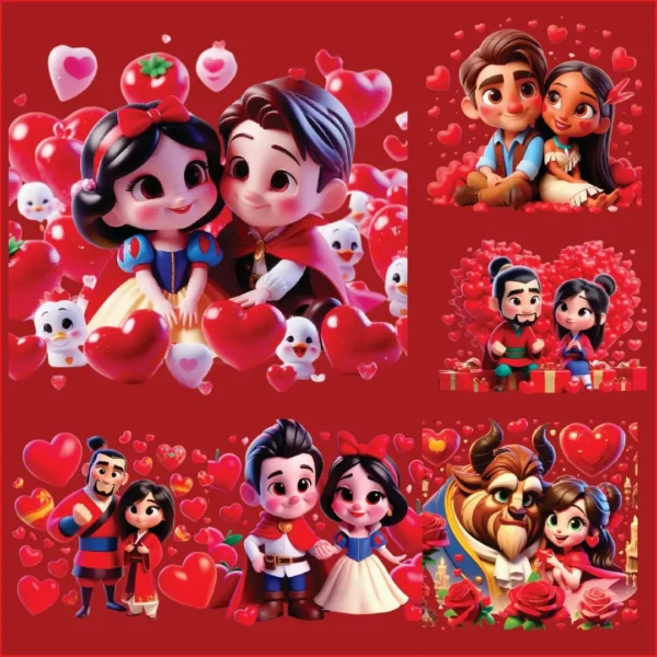 Disney Love PNGs para Kits Digitais e Personalização Criativa - Imagem 3