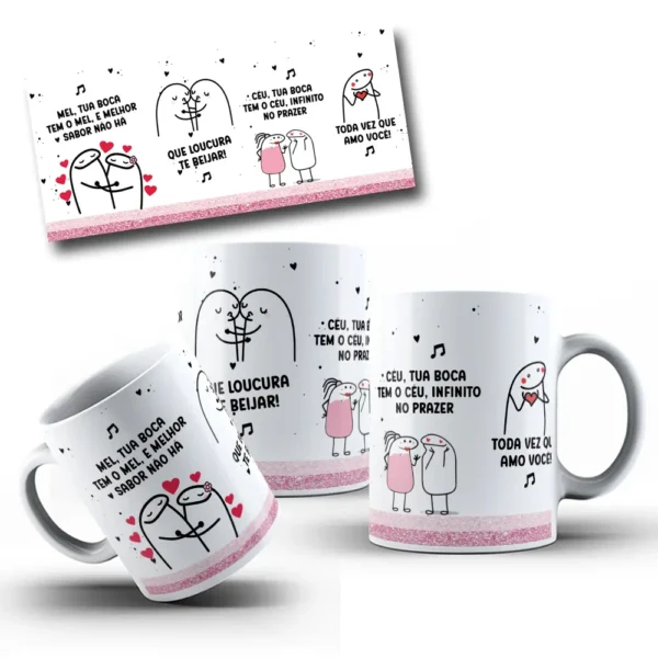 Caneca Temática de Mel - Arte em JPG Ideal