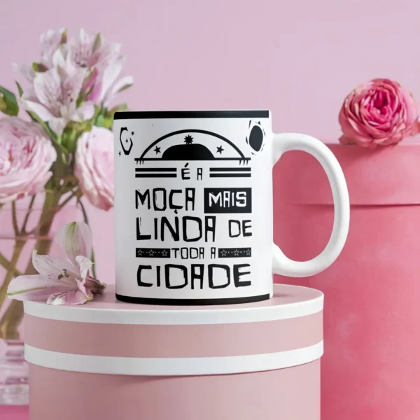 Arquivo JPG para Caneca Romântica - Dia dos Namorados Arte