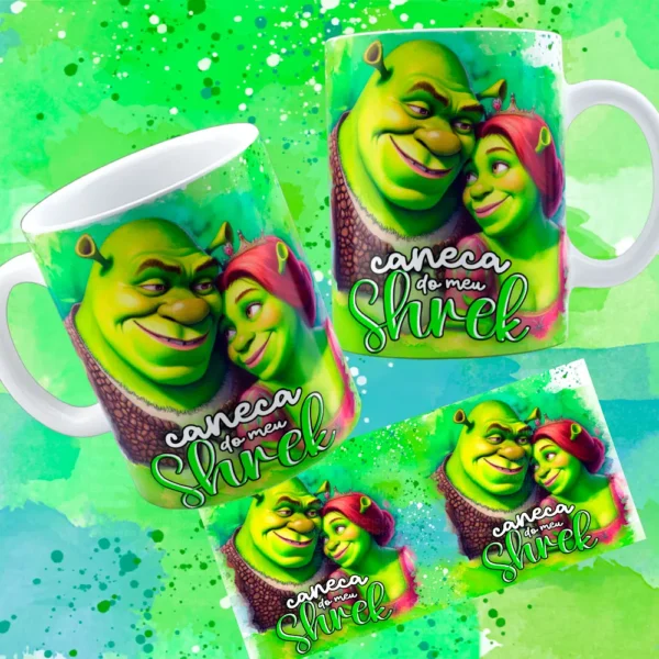 Arquivos em JPG para Canecas de Namorados - Shuerk e Fiona Especial - Imagem 8
