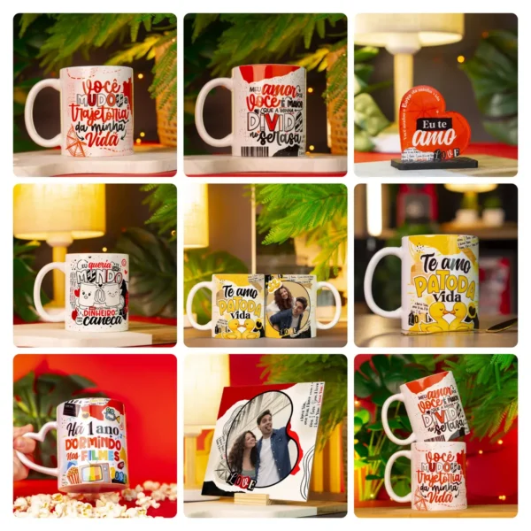 Coleção Exclusiva Dia dos Namorados - Artes para Caneca