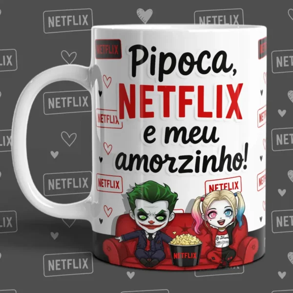 Dia dos Namorados Netflix: Artes Criativas para Caneca - Imagem 9