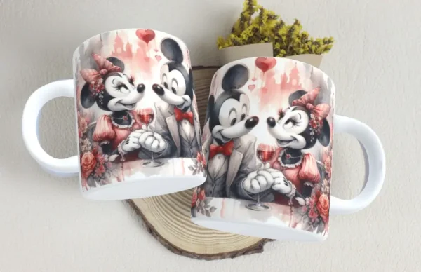 Gráficos de Caneca Mickey Minnie para Enamorados - Imagem 2