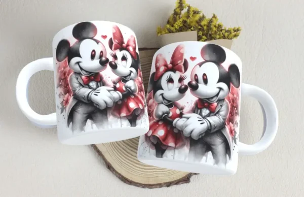 Gráficos de Caneca Mickey Minnie para Enamorados - Imagem 3