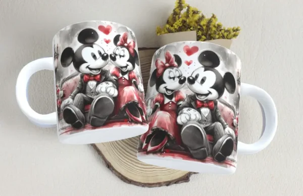 Gráficos de Caneca Mickey Minnie para Enamorados - Imagem 5