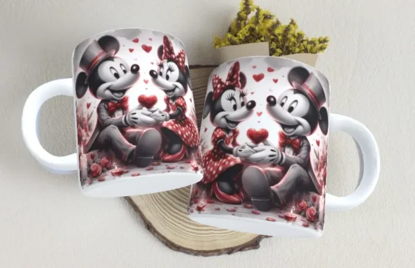 Gráficos de Caneca Mickey Minnie para Enamorados - Imagem 6