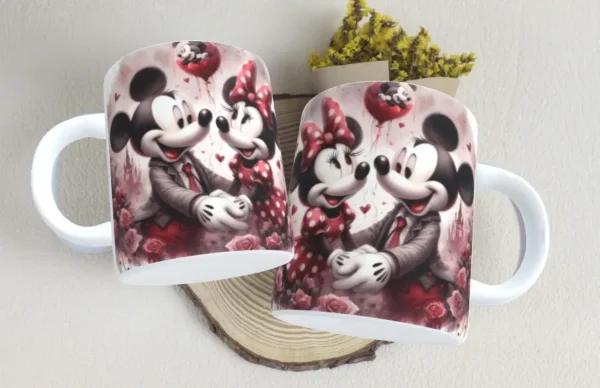 Gráficos de Caneca Mickey Minnie para Enamorados - Imagem 7