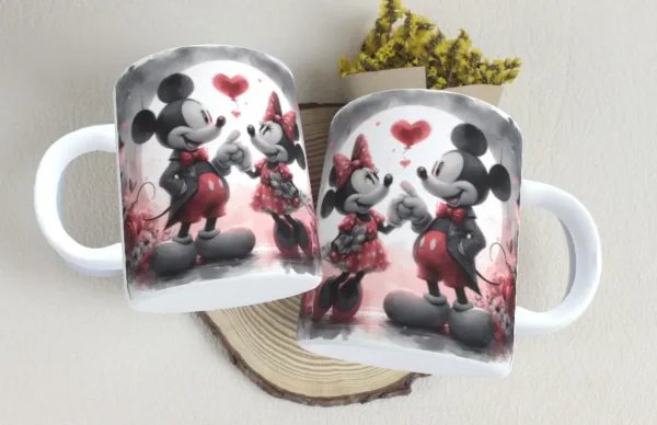 Gráficos de Caneca Mickey Minnie para Enamorados - Imagem 8