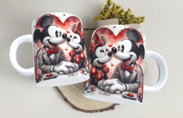 Gráficos de Caneca Mickey Minnie para Enamorados - Imagem 9